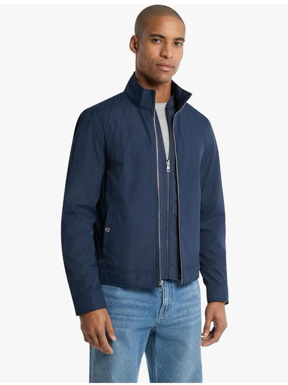Michael Kors Navy Men's 3-in-1 Jacket with Quilted Navy Vest